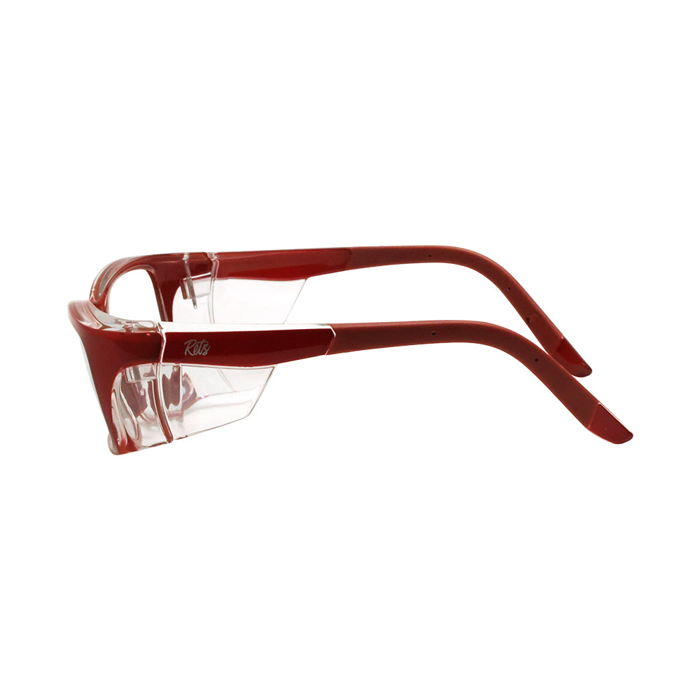 Brooks Safety Glasses - Crimson